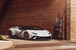 2019 Lamborghini Huracan Perfomante Spyder by Novitec Rosso on Vossen Wheels (NV1)
